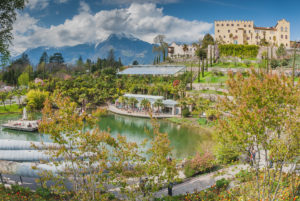 The botanical garden of Castle Trauttmansdorff in Merano